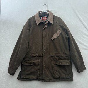 The Australian Outback Collection Jacket Mens L Green Full Zip Chore Canvas